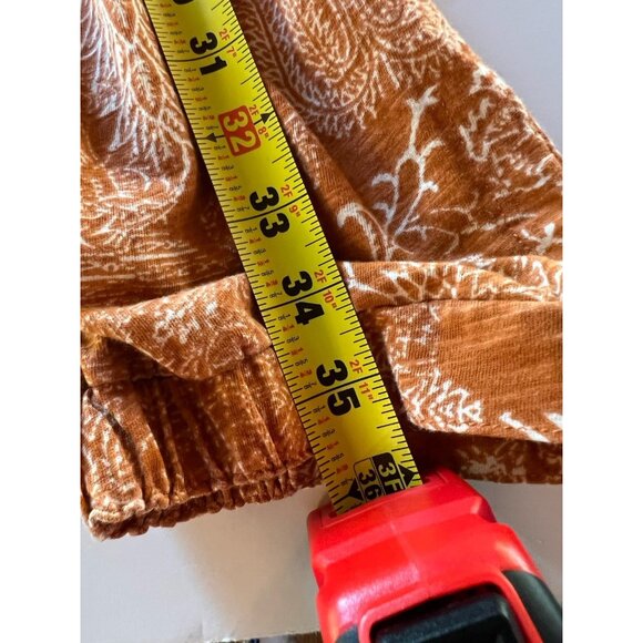 Intimately Free People harem balloon batik hippie paisley tribal pants M comfy - Picture 11 of 12